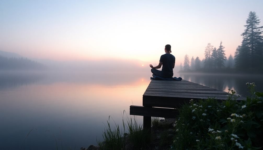 morning serenity by water