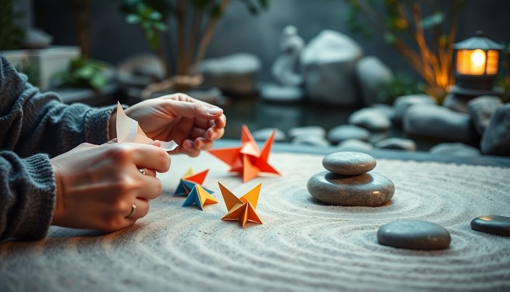 origami aids anxiety relief