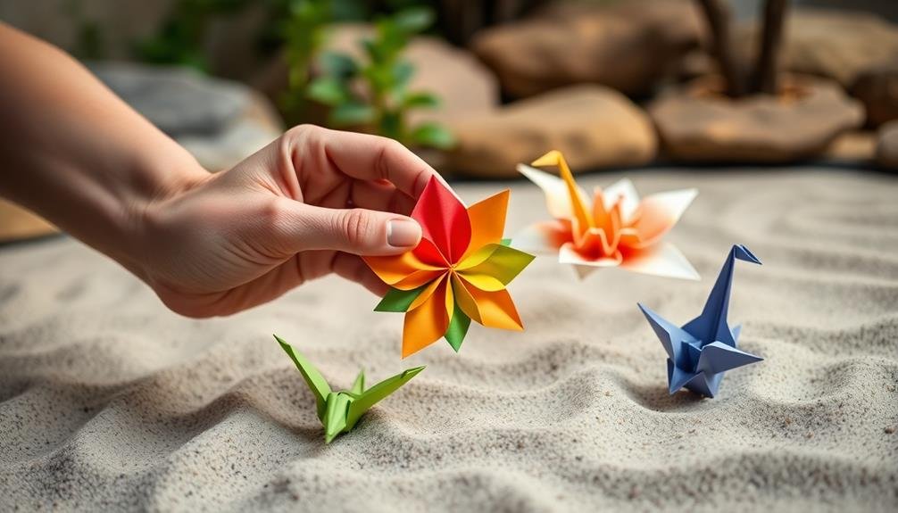 origami promotes relaxation and mindfulness