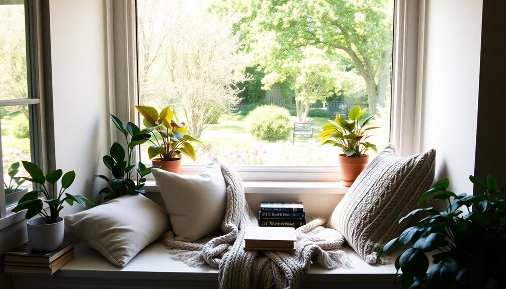 peaceful view from window