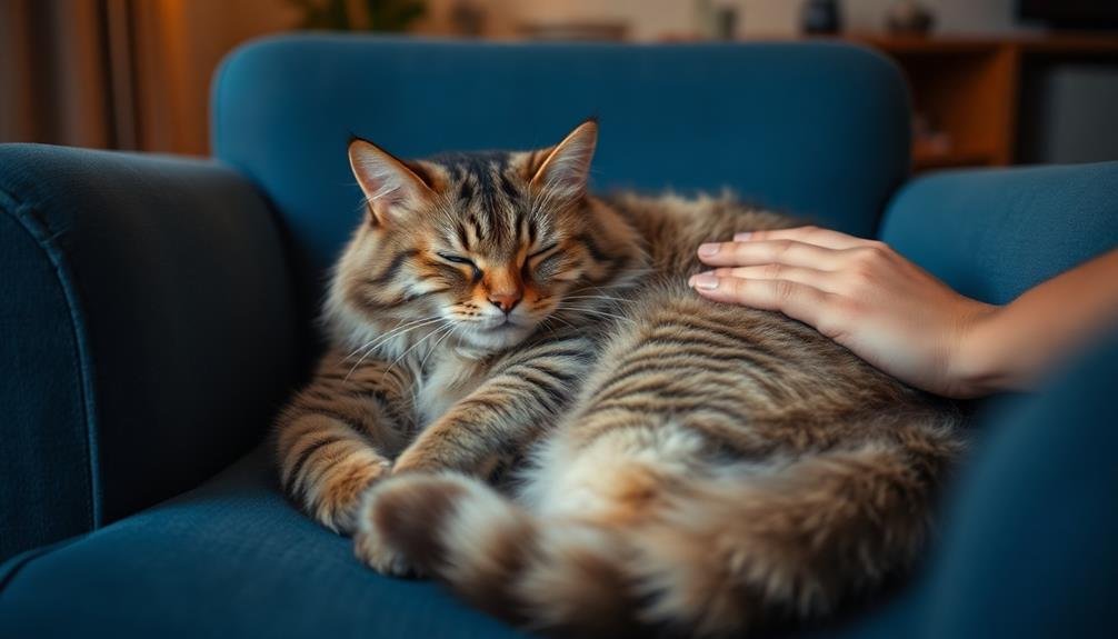 purring alleviates stress worries