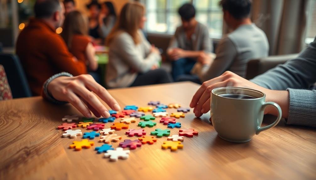 puzzle groups alleviate anxiety