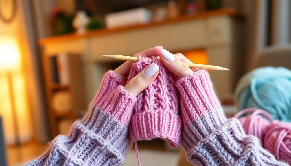 relaxation through fingerless gloves