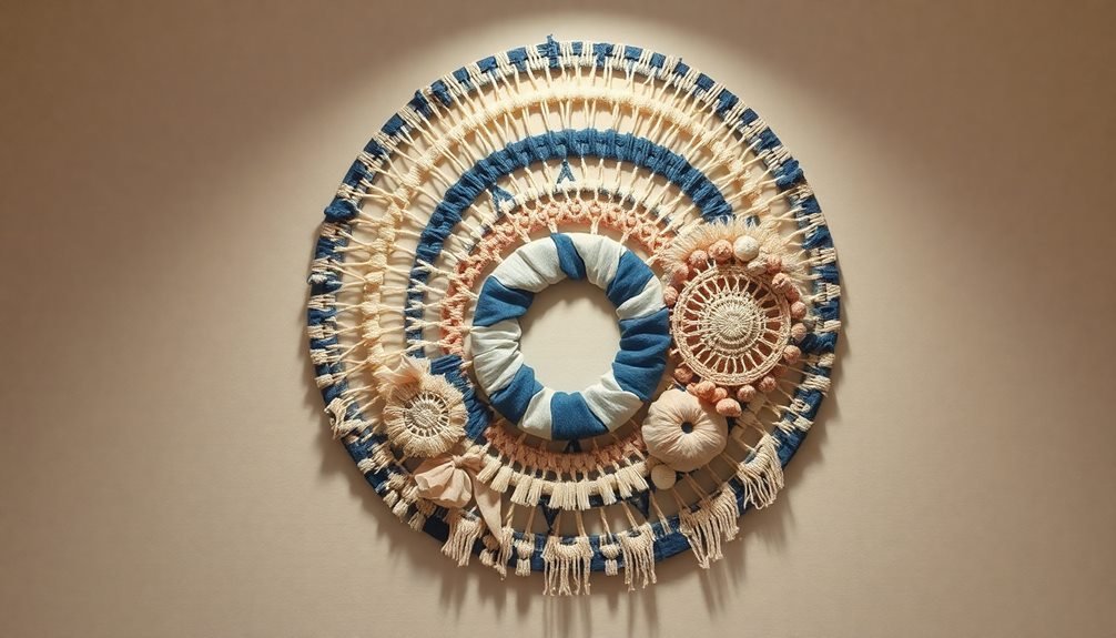 relaxing fabric wall decor