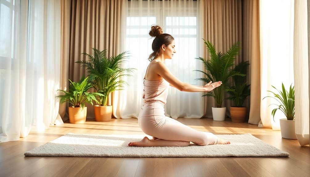 relaxing floor exercises routine