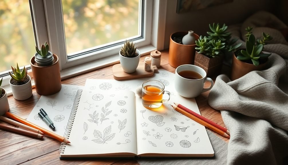relaxing sketching techniques for anxiety