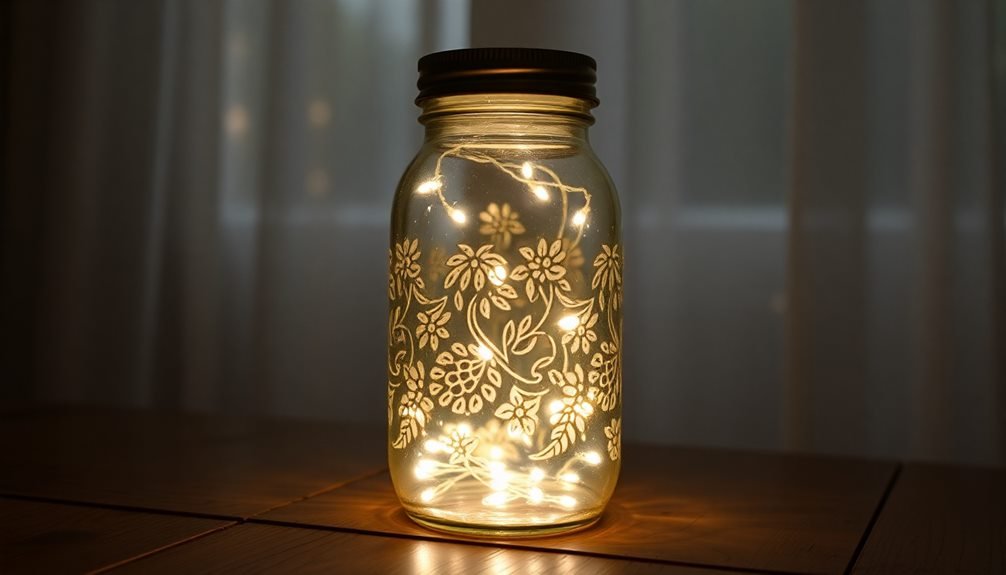 repurposed jar meditation lamps