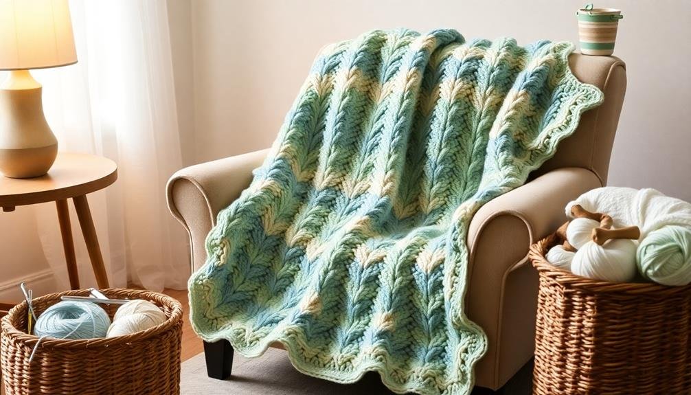 ripple design comfort blanket