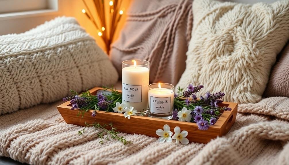 selecting soothing aromatic fragrances