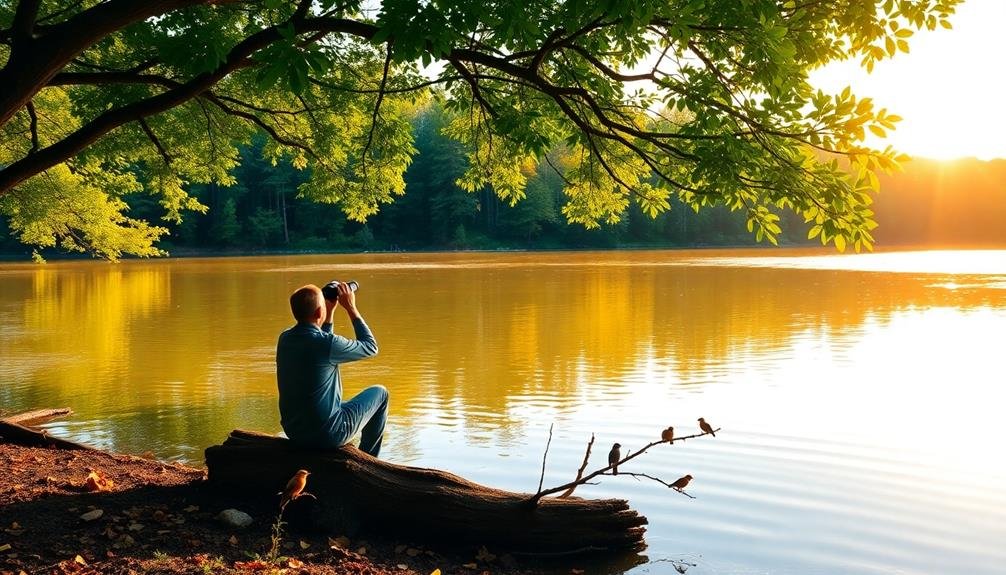 serene birdwatching location selection