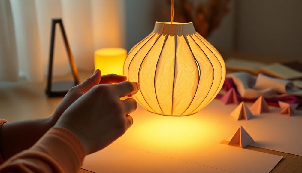 serene lantern crafting experience