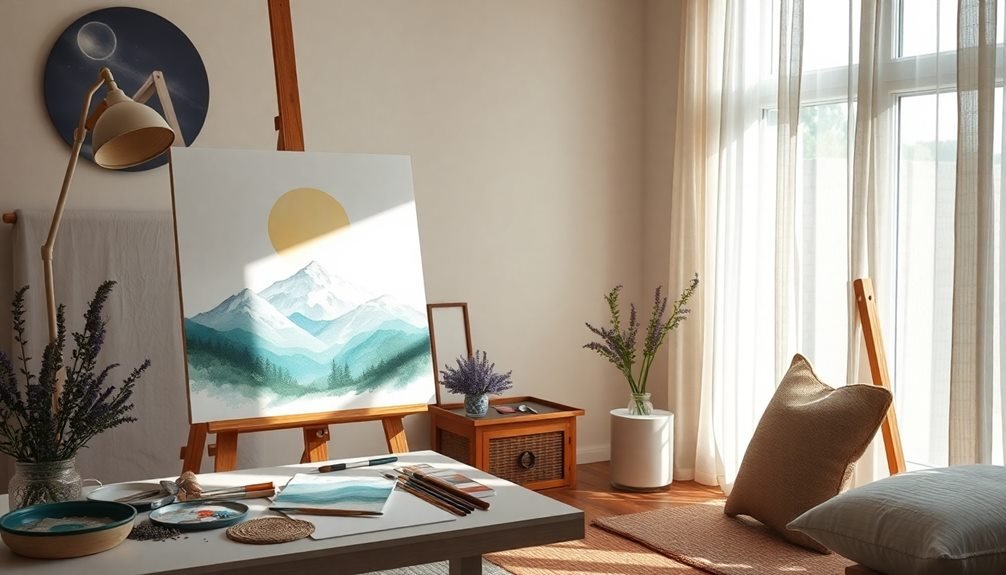serene nature landscape artwork