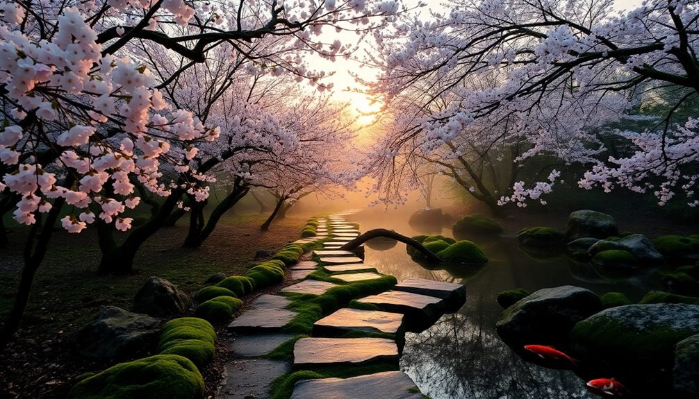 serene nature mindfulness practice