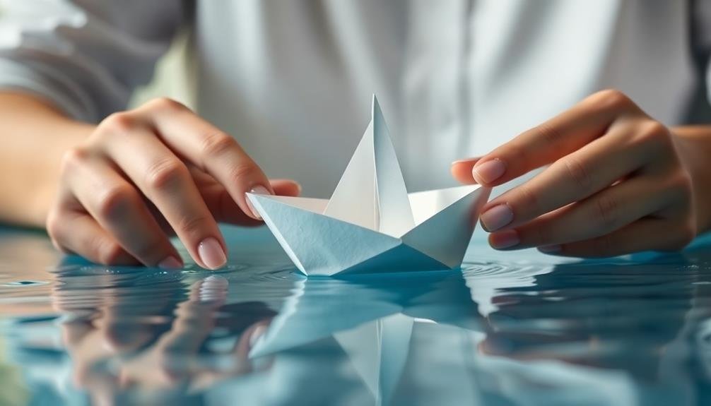 serene origami stress relief