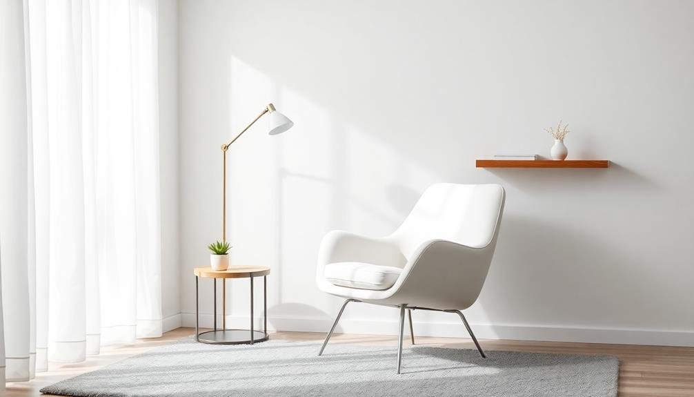 serene simple space design