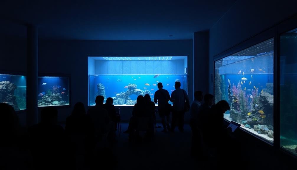 serene underwater social gatherings