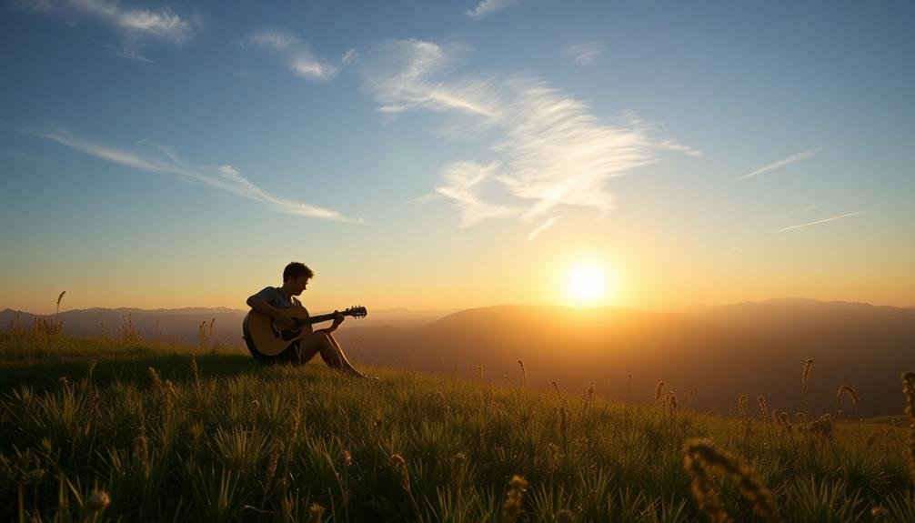soothing acoustic guitar sounds