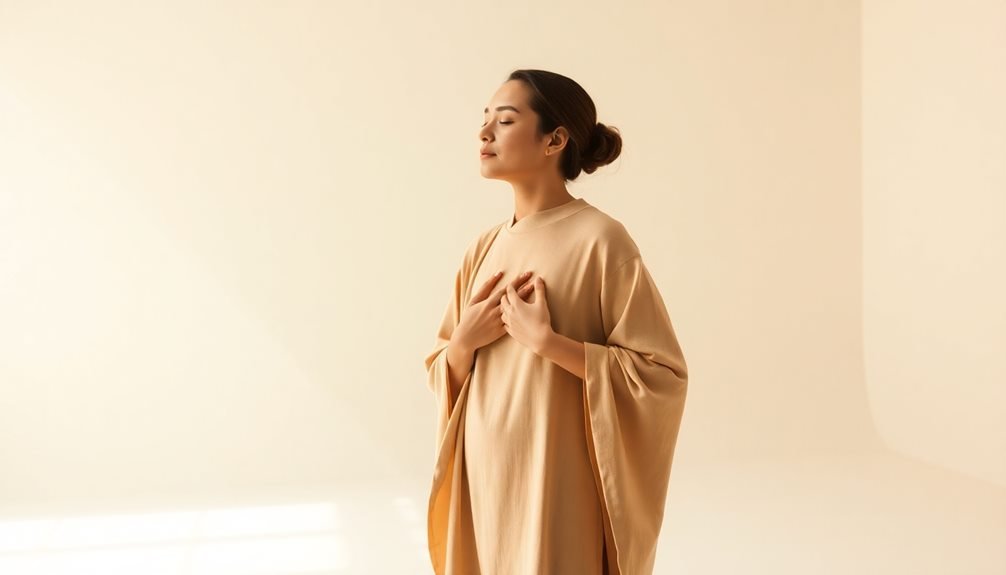 standing diaphragmatic breathing technique