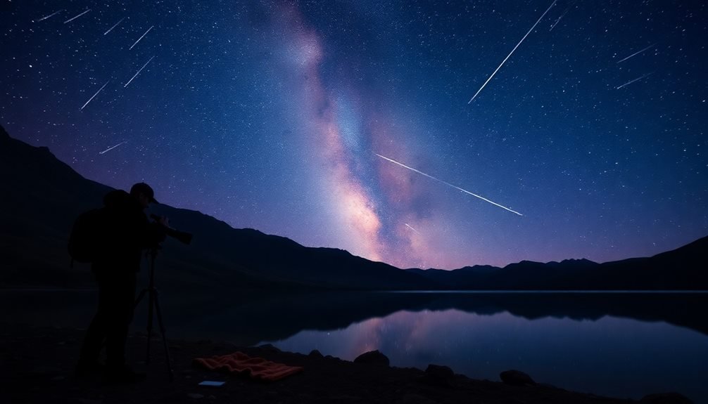 stargazing alone at night
