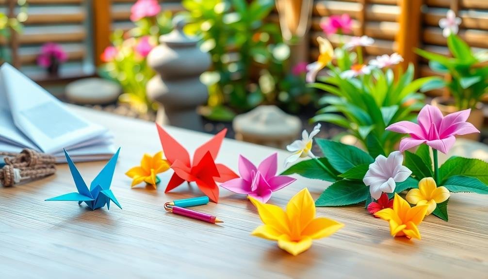 stress relief through origami