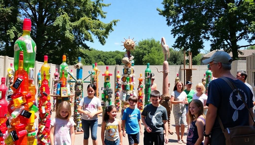sustainable creative art displays