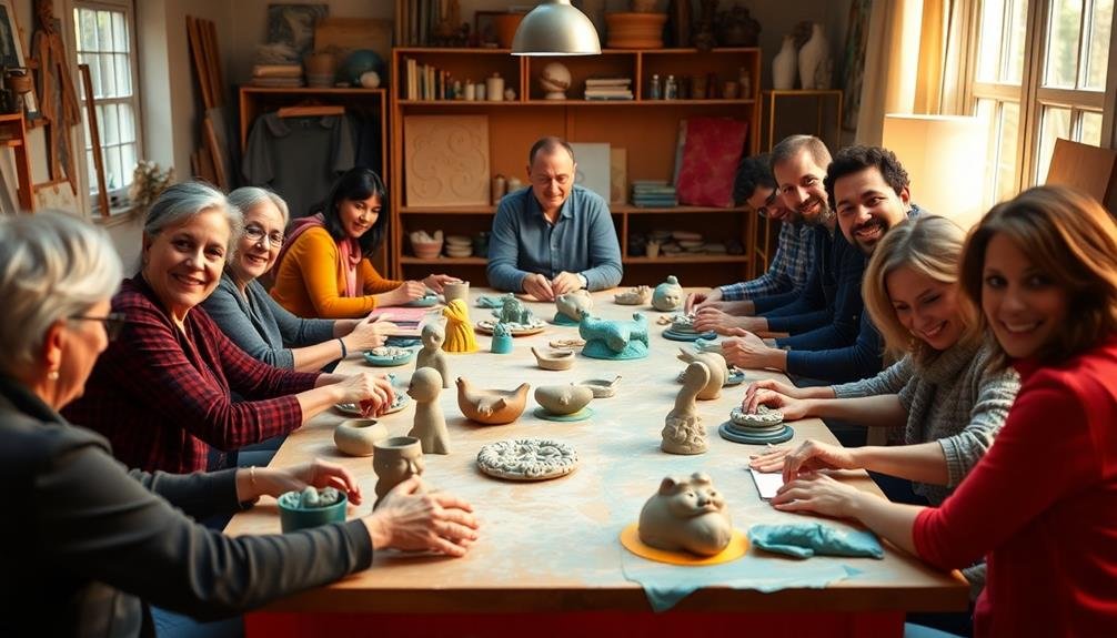 therapeutic clay group sessions