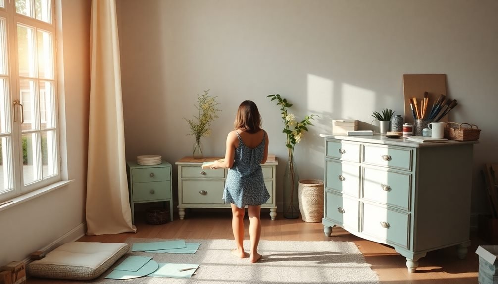 therapeutic wooden furniture painting