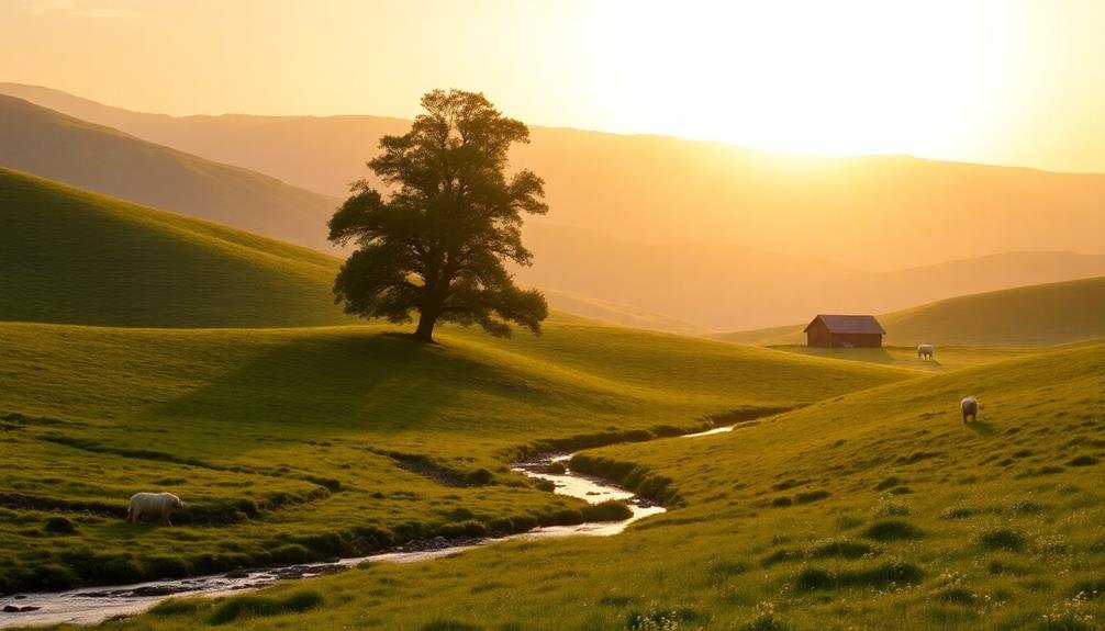 tranquil rural scenery views