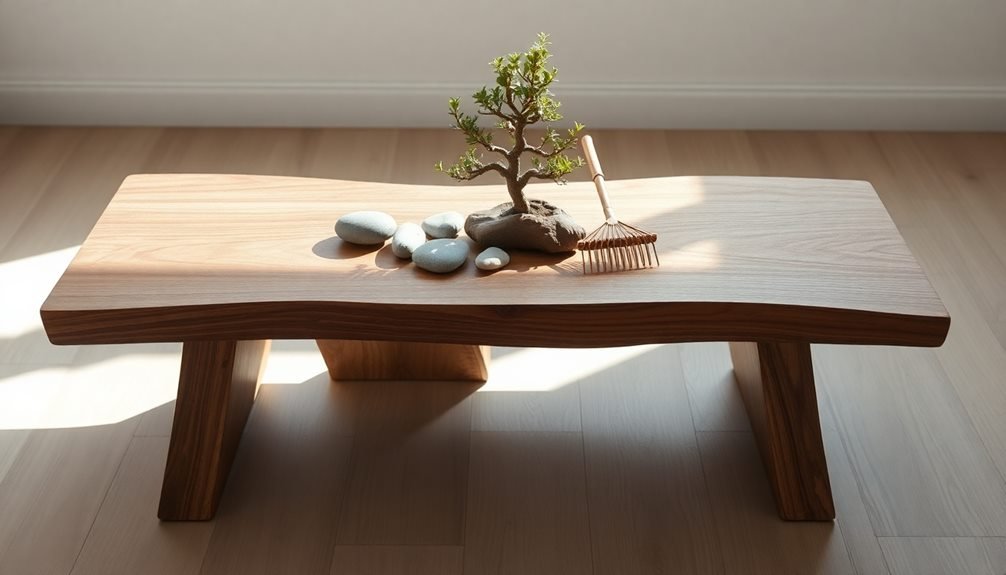 tranquil zen garden table