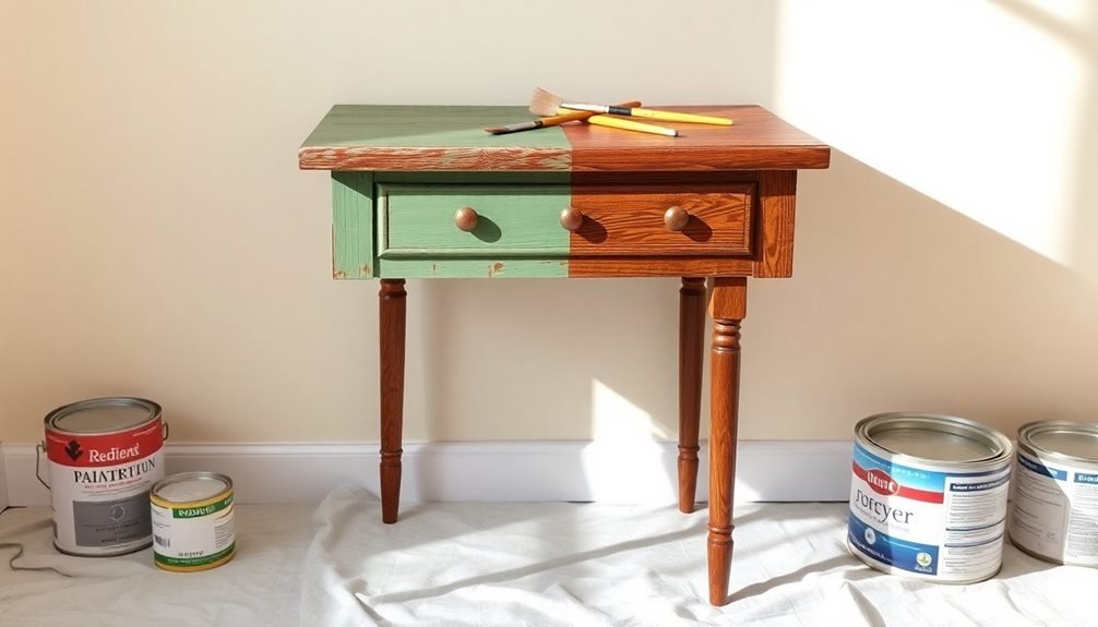 transforming wooden side tables