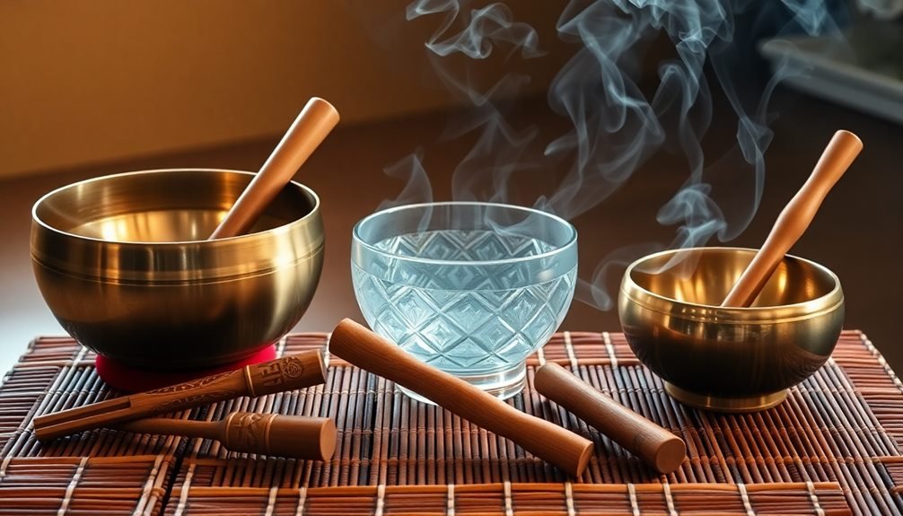 various singing bowl types