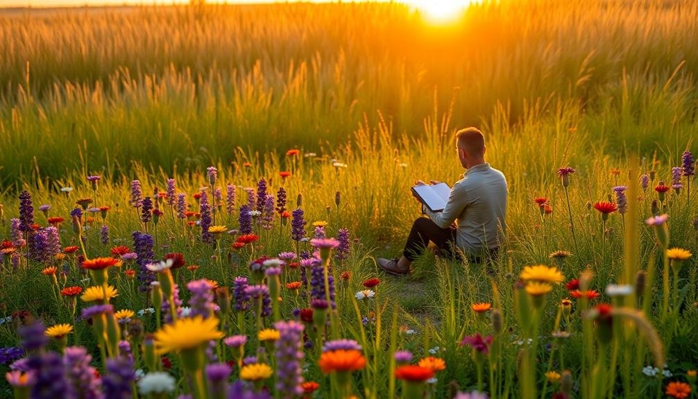 vibrant floral landscape display