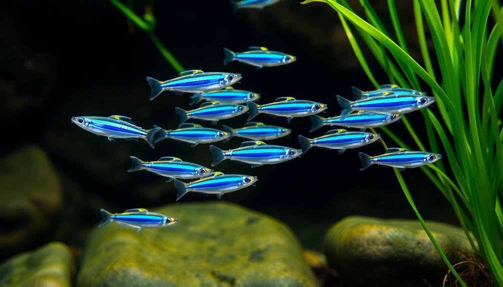 vibrant neon tetra schools