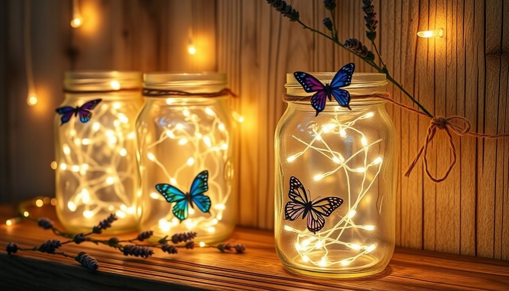 whimsical illuminated jar decor