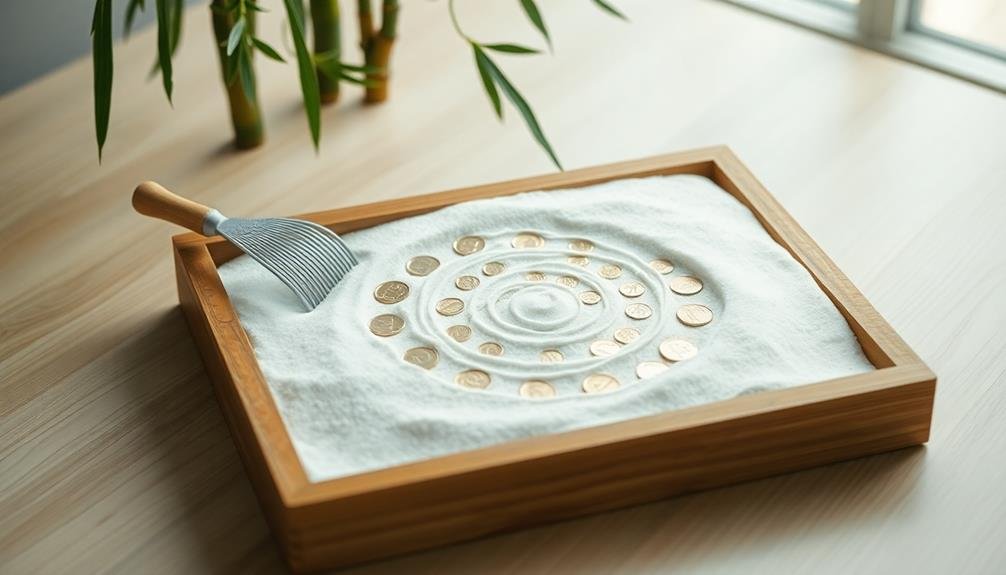 zen garden coin trays