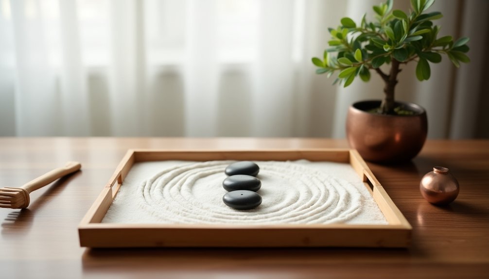 calming workspace desk sets